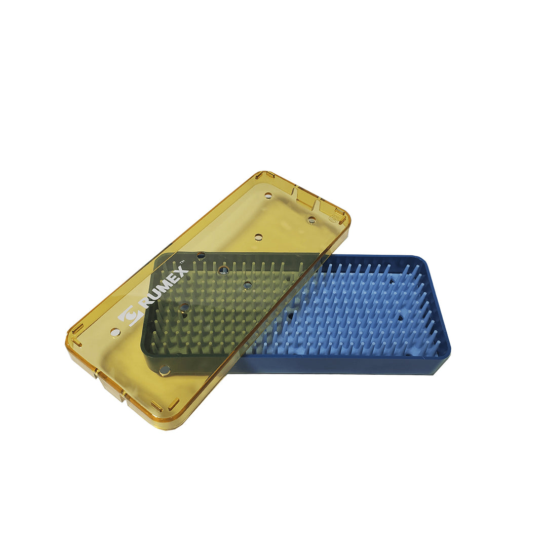 18-308 Plastic Sterilizing Tray with Silicone Finger Mat