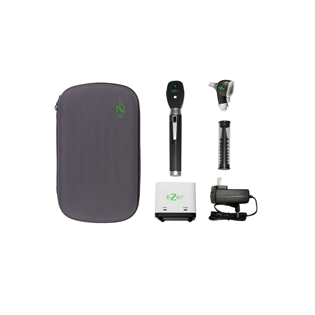 EZOTO1200 ION Pocket Ophthalmoscope and Otoscope Set with Handle Rechargeable