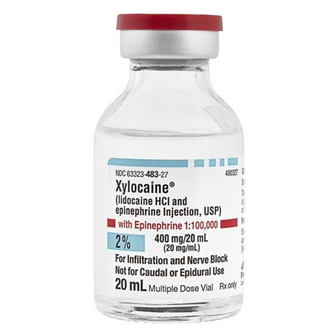 Xylocaine® with Epinephrine Lidocaine HCl / Epinephrine 2% - 1:100,000 Injection 20 mL